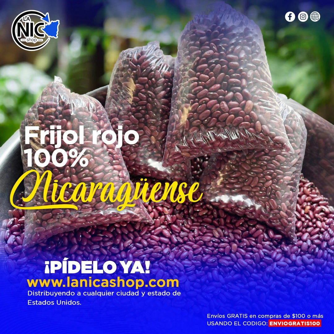 FRIJOLES ROJOS NICARAGUENSES (2 Lbs) auténtico de La Nica Shop