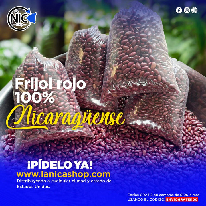 FRIJOLES ROJOS NICARAGUENSES (2 Lbs) auténtico de La Nica Shop