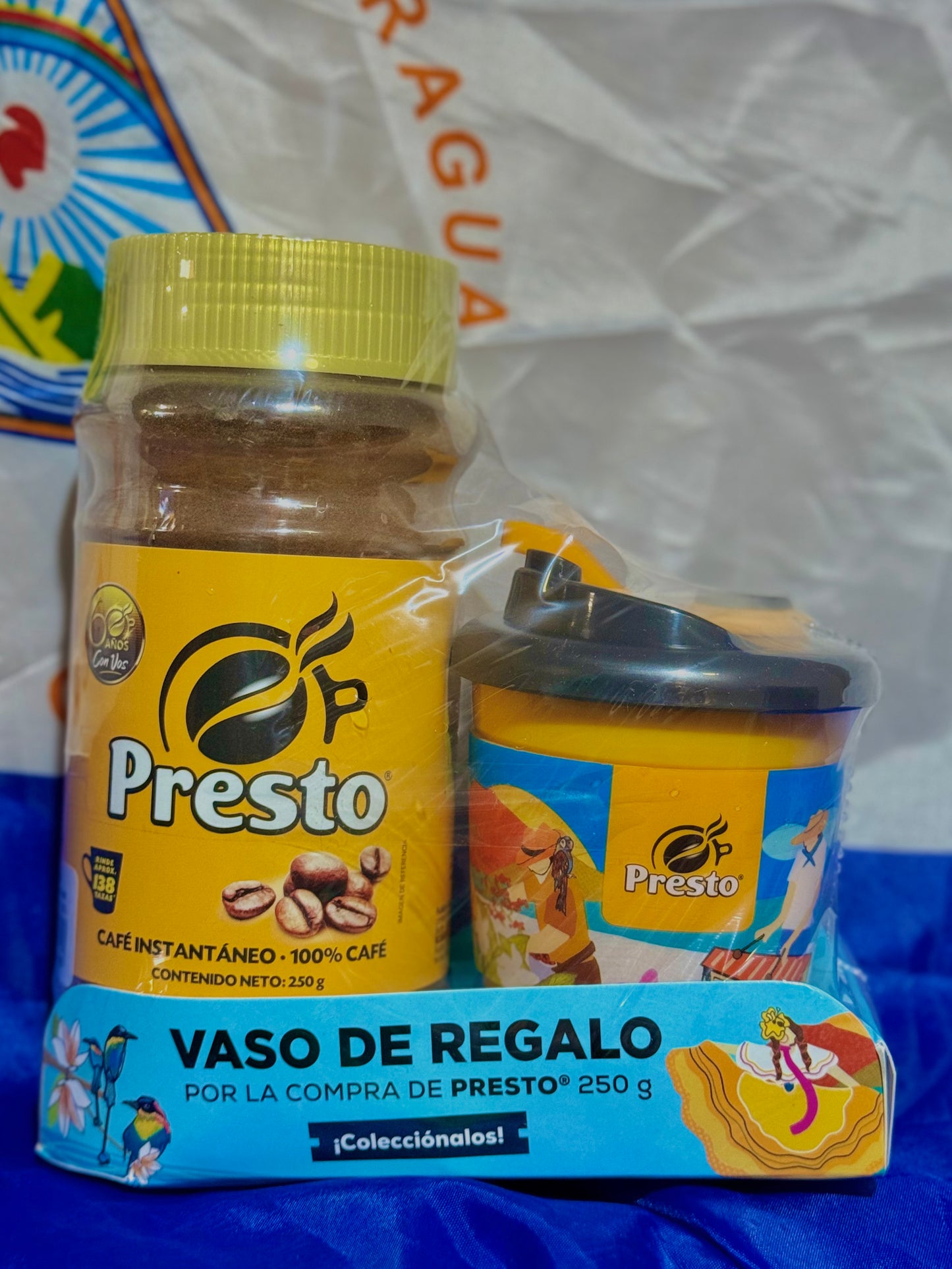 PROMOCION TIEMPO LIMITADO: CAFE PRESTO GRANDE (250 G) CON SU VASO