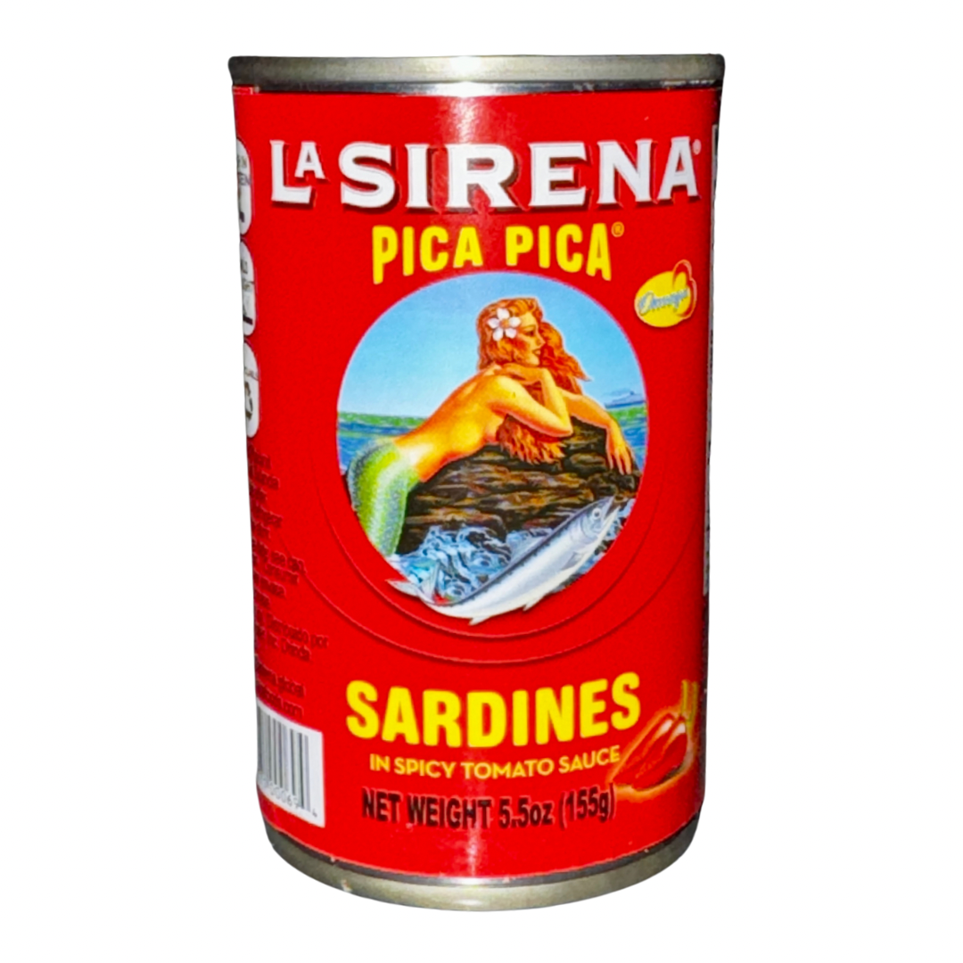 Sardina LA SIRENA PICA PICA - Lata de 5.5 oz y 15 Oz – La Nica Shop