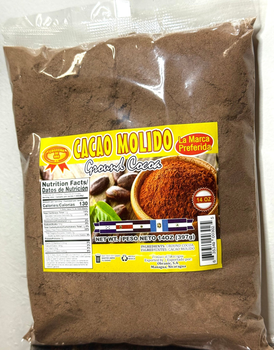 CACAO MOLIDO auténtico de La Nica Shop